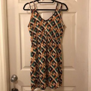 Geometric Multicolor Dress - Sz S